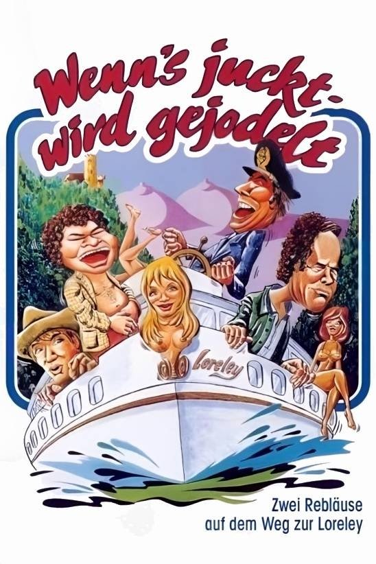 Zwei Rebläuse auf dem Weg zur Loreley poster